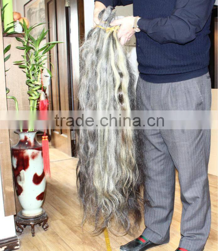 raw grey hair bulk real virgin hair unprocessed grey hair extension