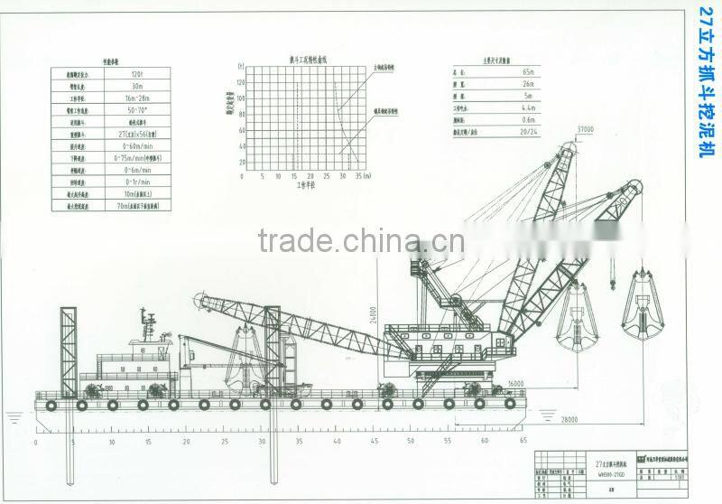 High Efficiency Grab Dredger Boat