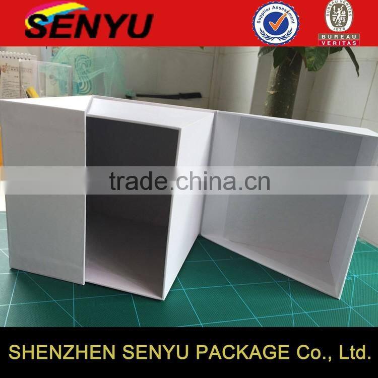 Accept Custom Design Square Folding Cardboard Grade Gift Box for Sale