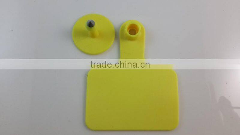Barcode cattle ear tag,laser ear tag,female tag 75*60mm