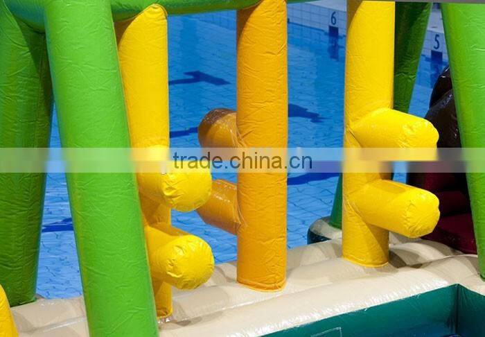 Cheap inflatable aqua run inflatable water obstacle course for sale