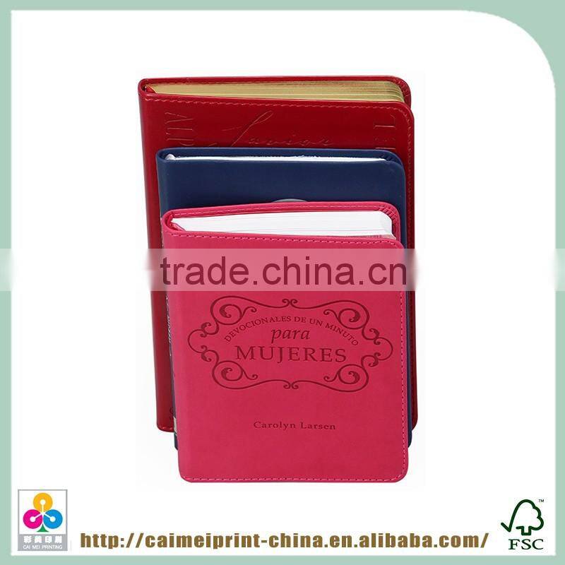 Leather cover travel book with metal decorations journal