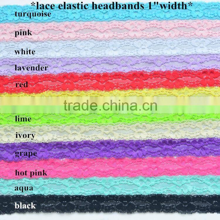 Wholesale kids Christmas decorative 12cm sequin fabric hair bow elastic head wraps