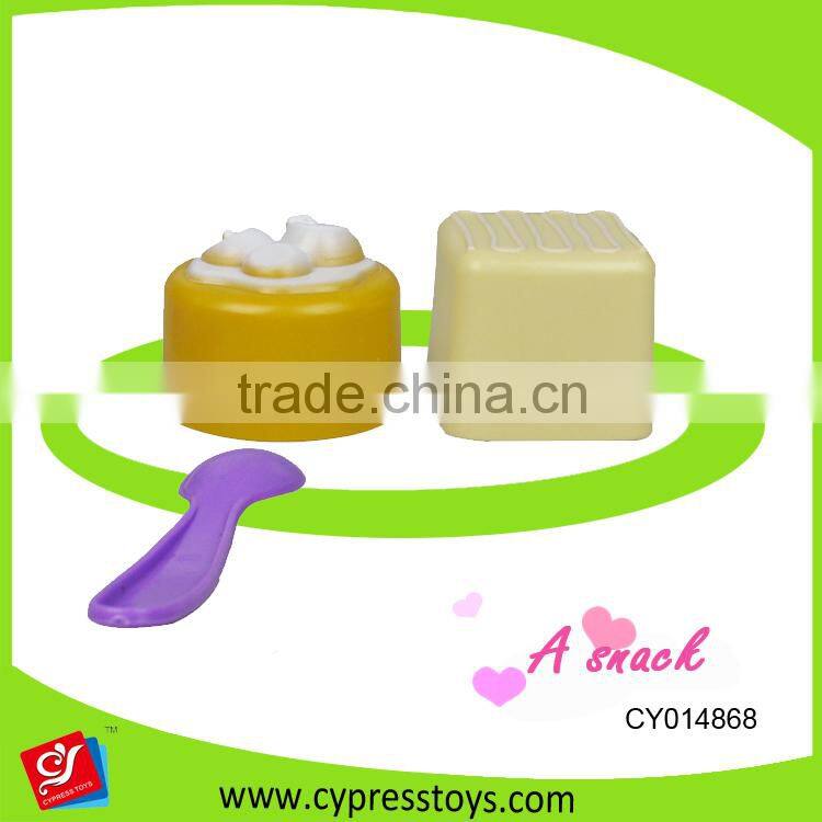 Pink tea play set with snack for girl