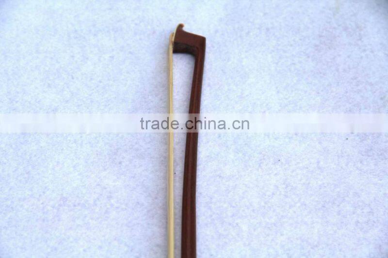 Quality pernambuco round stick violin bow round bow ebony frog