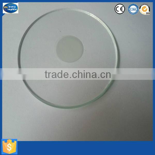 4mm sandblast tempered floodlight glass with straight flat edging