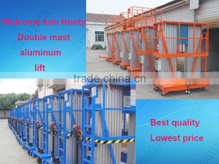 double aluminum electric platform lift electric motorcycle lift table