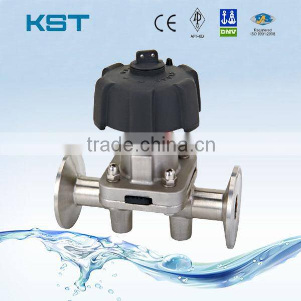 SS304 SS316 Sanitary Diaphragm Valve Clamped/Welded/Welding End