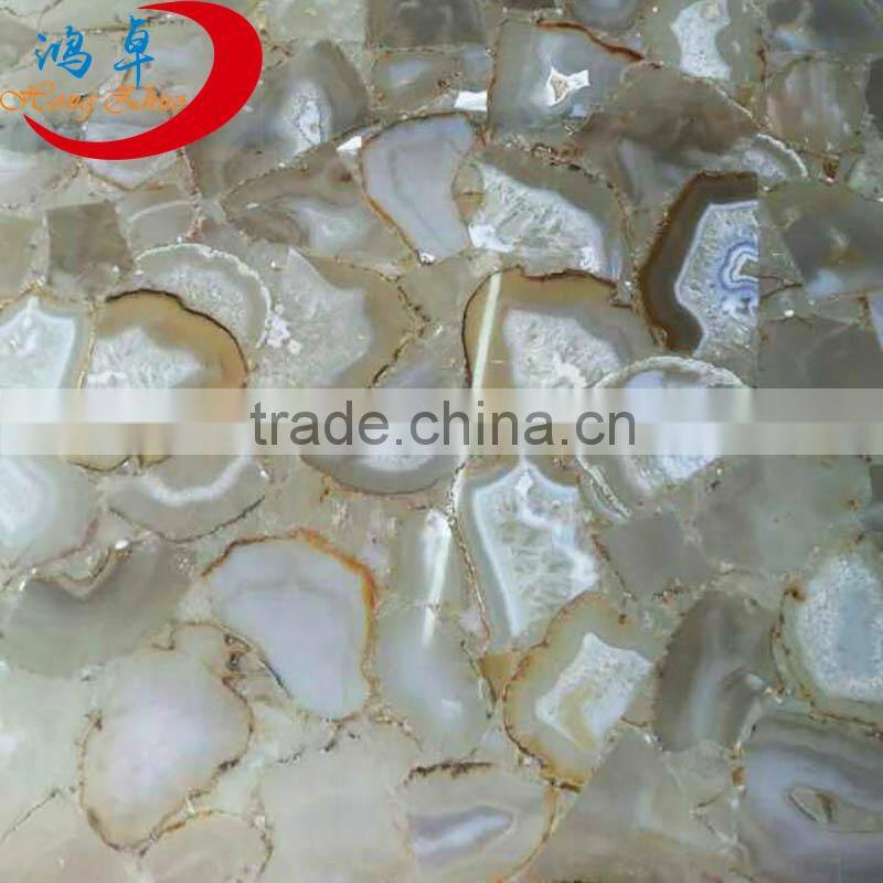 wholesale decoration material agate jade stone slabs and tiles