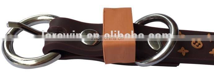 New Pet Supplies PVC leather Custom dog collars 3D Star Pattern