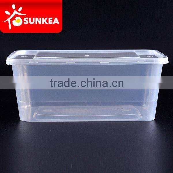 1500ml pp plastic material and food use container
