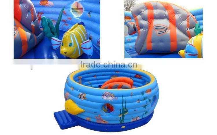 sea world bouncing castle inflatable for toddler,fish inflatable jumping castle big inflatable bouncer castle for kids