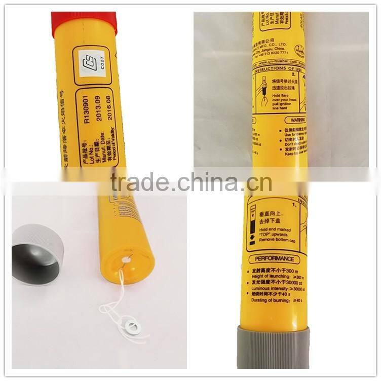 Red Hand flares signal