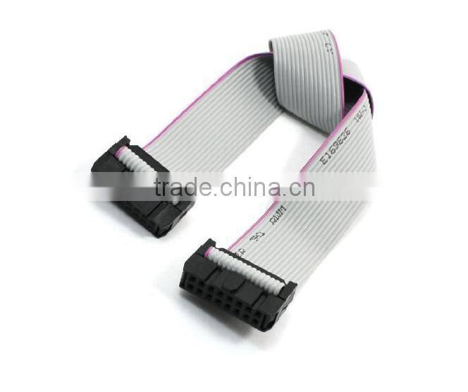 2.54mm Pitch 2x8Pin 16Pin IDC Flat Download Program Ribbon Cable 300mm 12-inch