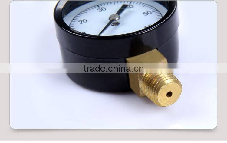 npt1/8 1500psi black 20mm mini pressure gauge Stainless steel pressure gauge