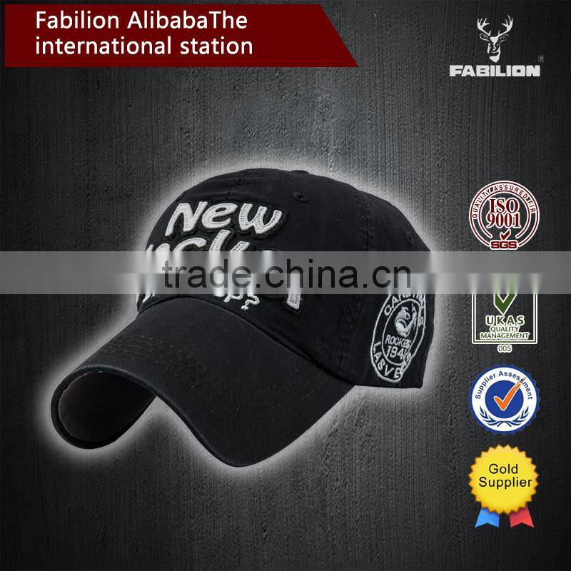 2015 high quality 100% cotton Spring Big head embroidered for cotton cap