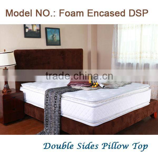 Foam encased double sides removable pillow top mattress