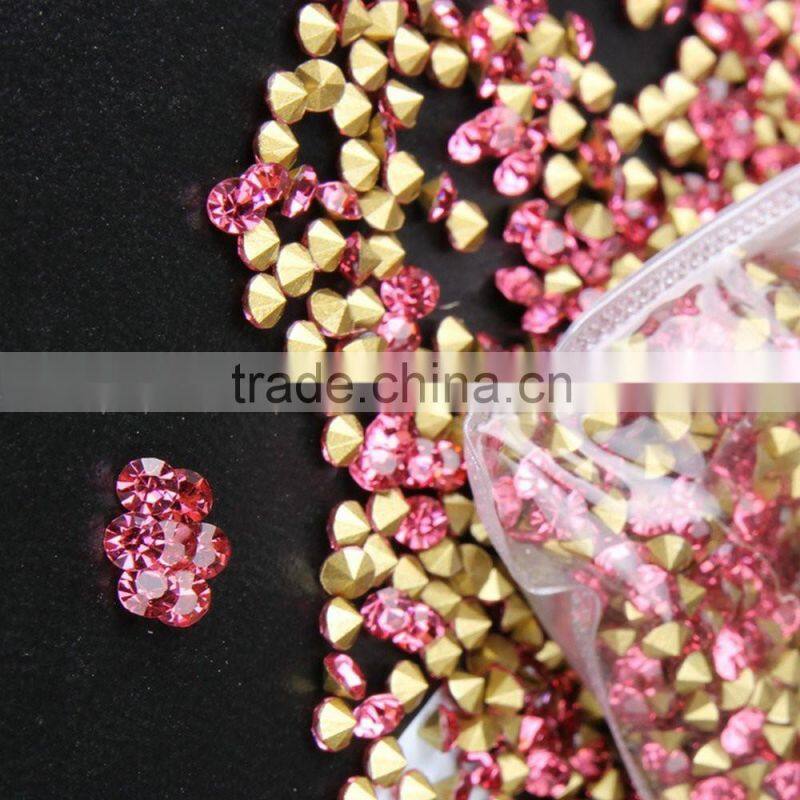 Sharp Bottom Nail Decor Rhinestone