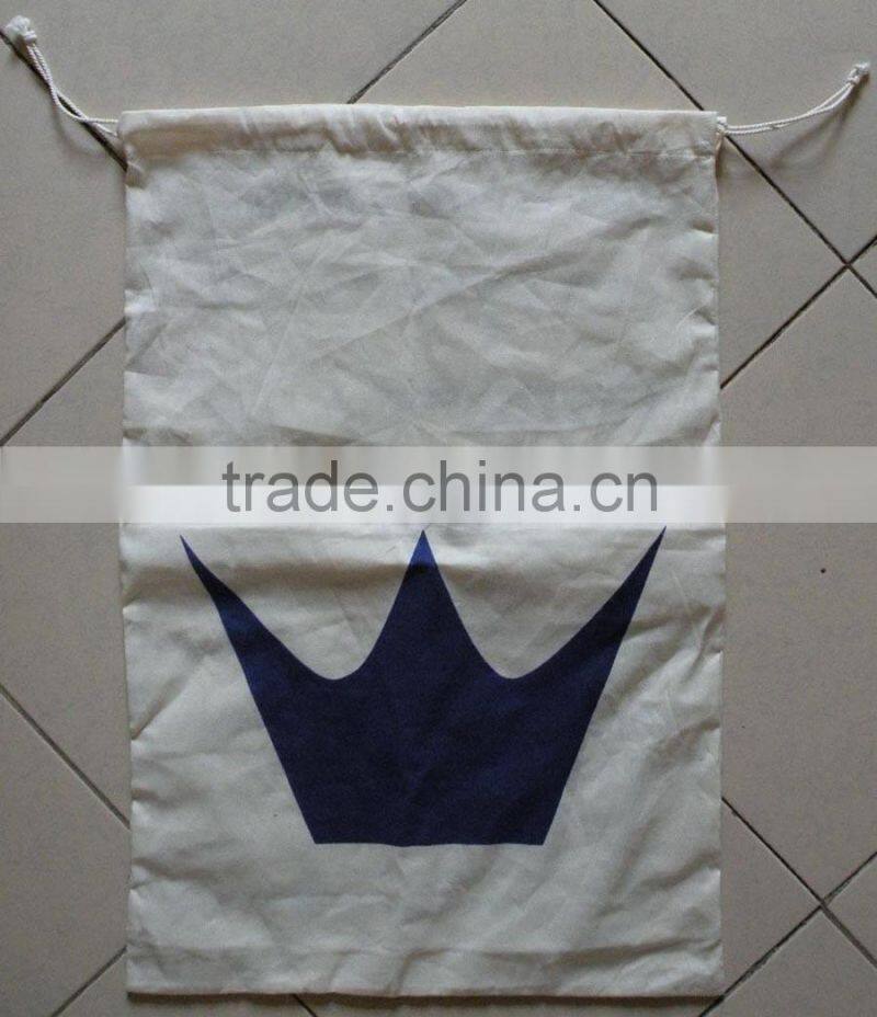white hopping bag ,shopping bagcheap canvas bucket drawstring bag design-5