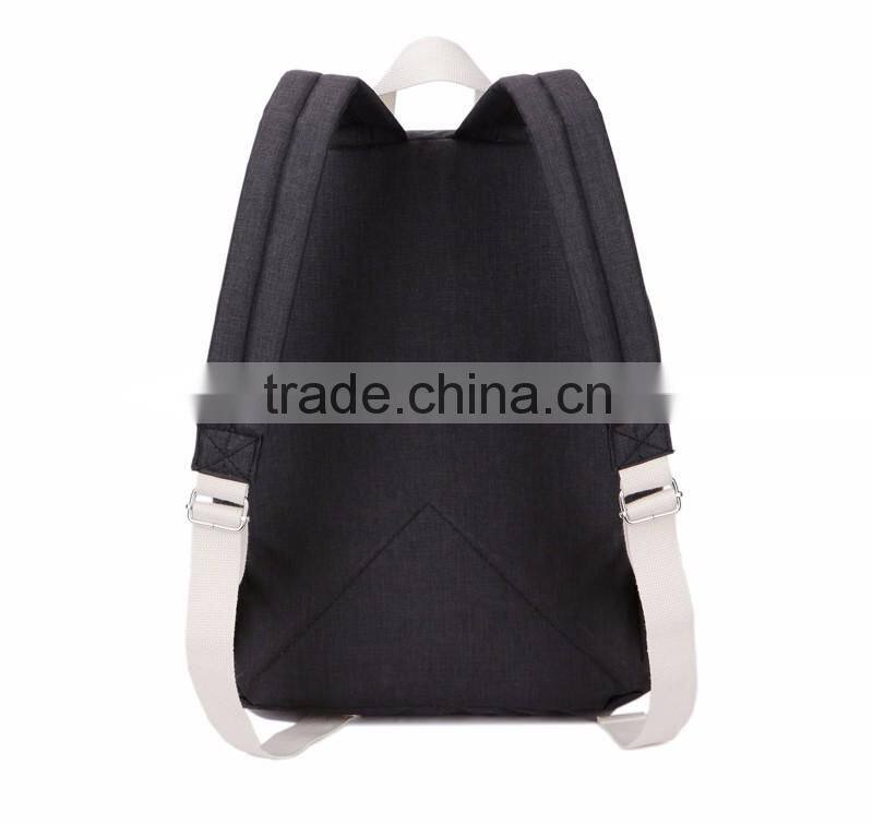 High quality fashionable canvas backpacks for school teenage girls