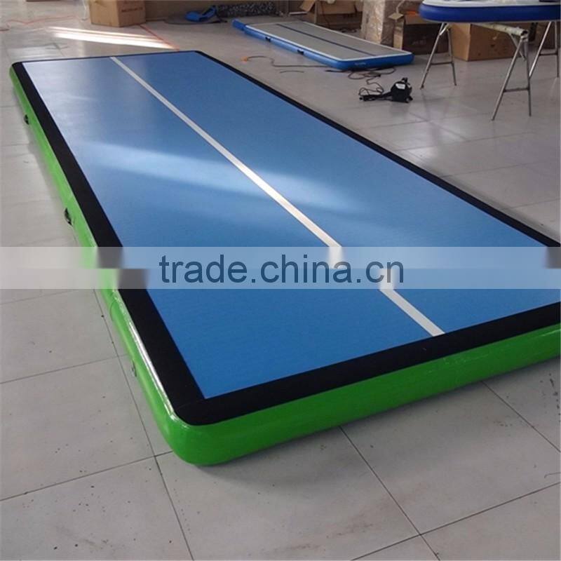 whole sale inflatable blue track mat