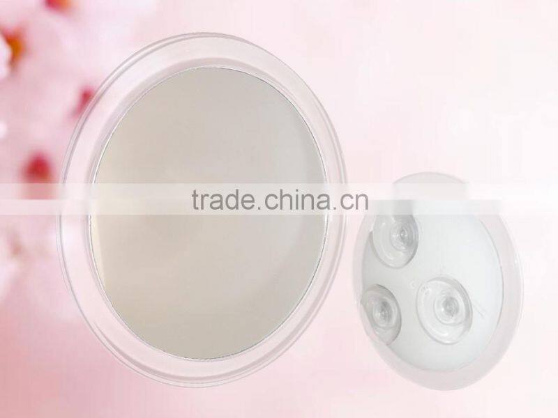 6-inch bathroom makeup mirror with suction cups