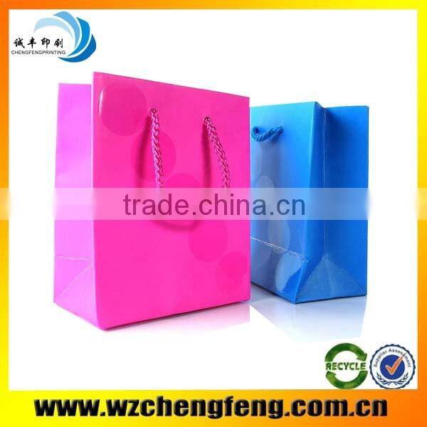 custom Brown craft paper bag for shopping package gift bag
