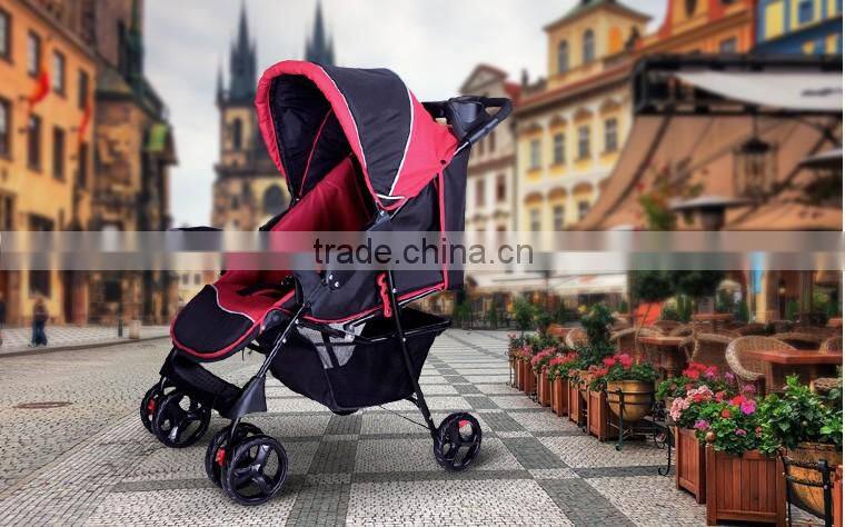 BS-56A 5 point safety belt luxury baby pram stroller china, double baby jogger made in china