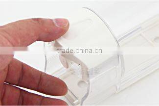 Clear plastic box of commercial liquid hand soap dispenser