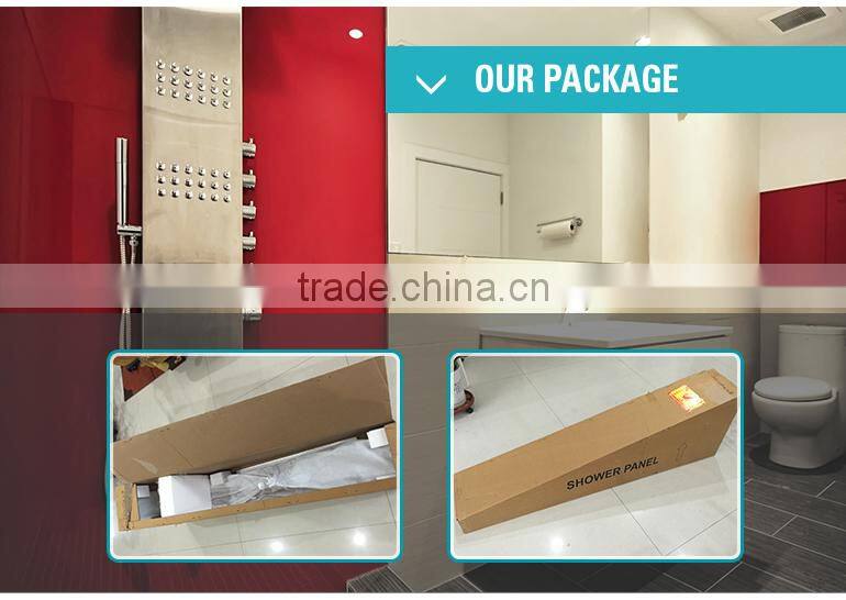 Alibaba sanitary ware stainless steel shower panel watermark