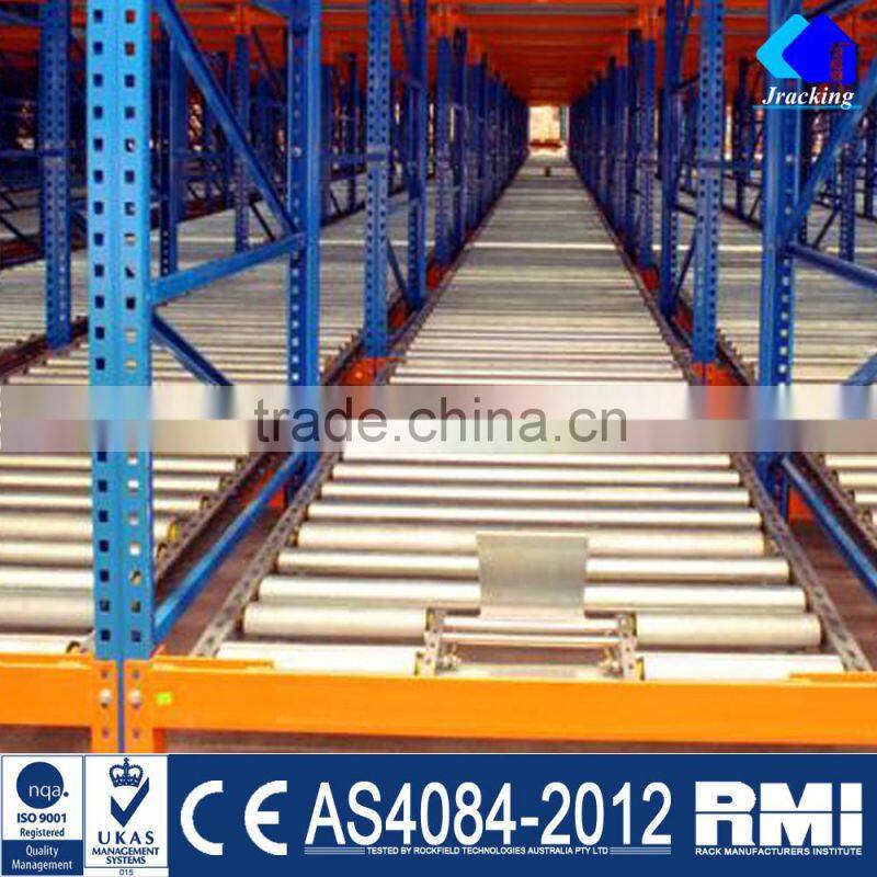 China Manufacturer Jracking Metal Warehouse Gravity Racking System For Sale
