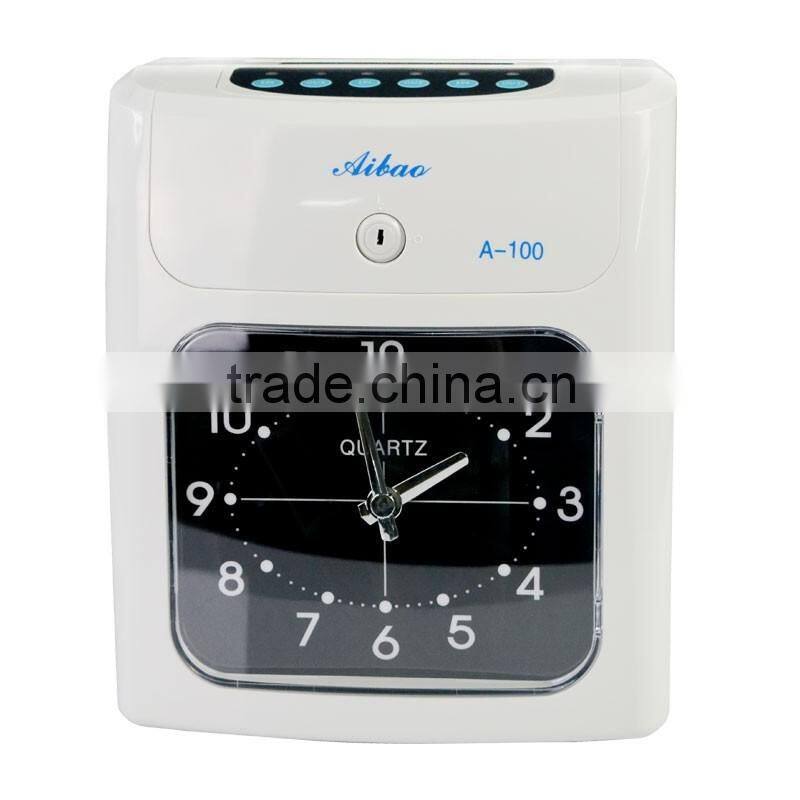 punch time card attendance machine/analogue attendance machine