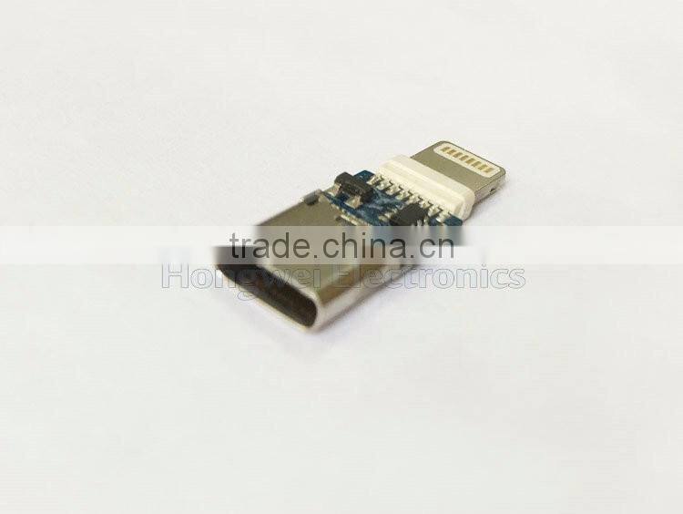 Type C USB adapter circuit board type C female to Iightning male