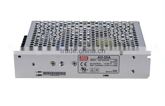 UL approved Meanwell ad-55 series,ad-55a 55w 12v uninterrupted power supply
