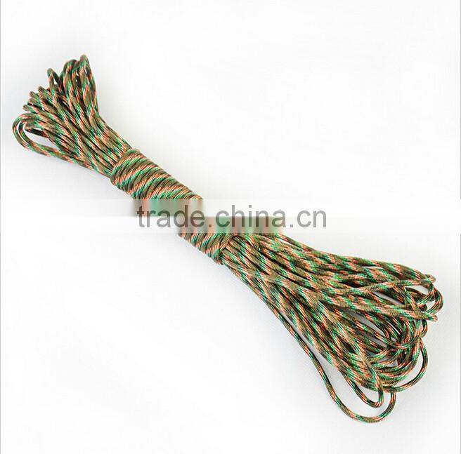 50 Meters Dia. 2mm one stand Cores Paracord for Survival Parachute Cord Lanyard Camping Climbing Rope Hiking Clothes line