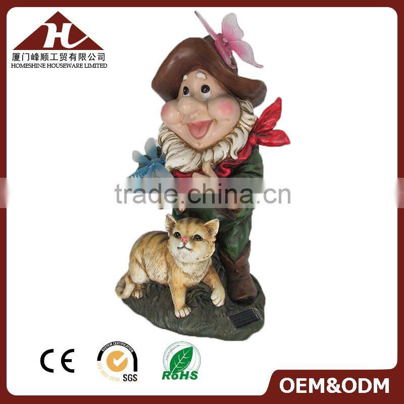 resin craft led table lamp in the shape of deer