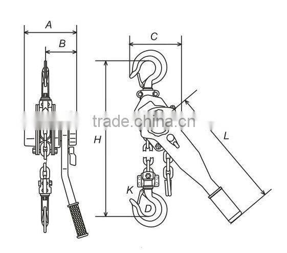 Lifting Hoist Transmission Line Stringing Tools