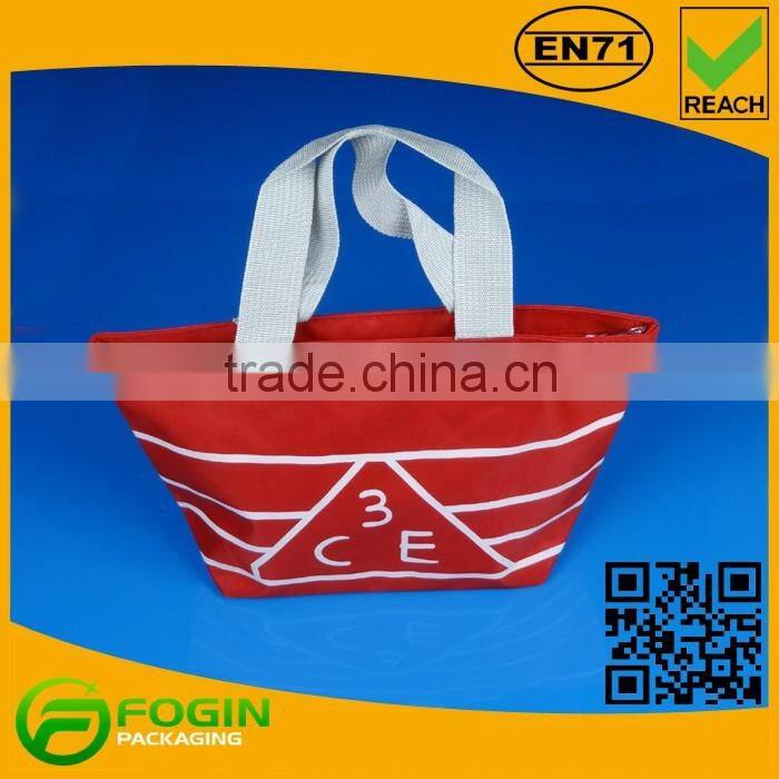 red color ziplock custom reusable bag