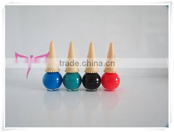 New ice cream nail polish bottle design eco-friend organic nail polish