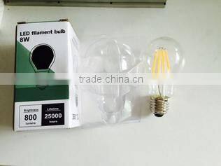 360 degree A60 4W dimmable led filament bulb amber