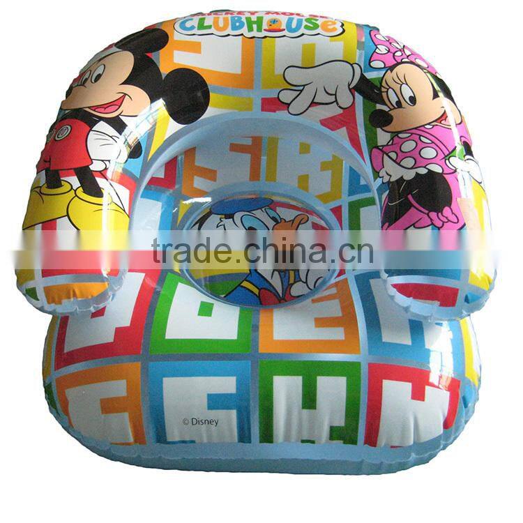 custom kids inflatable sofa chair, green kids inflatable sofa furniture