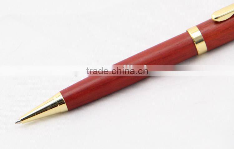 high-end advertising metal wooden ball pen