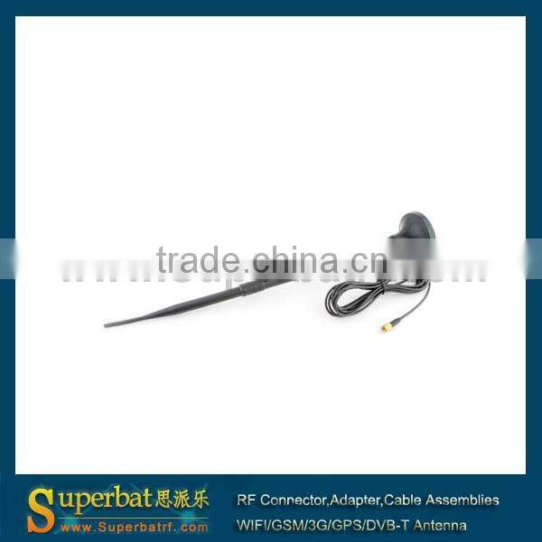 2.4GHz 9dBi Omni WIFI Antenna with extended cable RP-SMA Plug 2.4 wifi rubber antenna