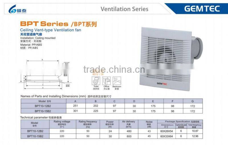 Electric Ceiling Vent-type ventilation fan