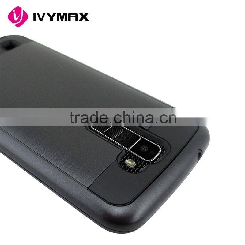 Wholesale shockproof hybrid phone case for LG K10 silicone+pc covers