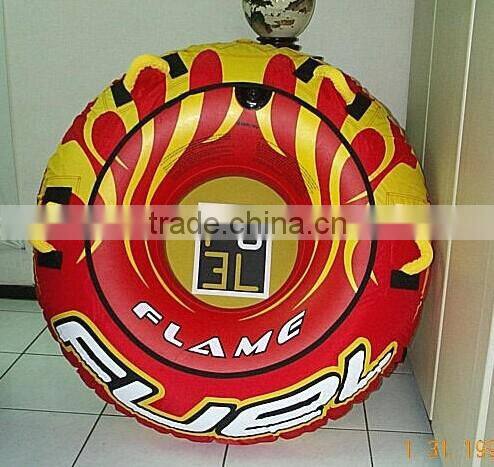 Inflatable snow ski tube with high quality, two person snow tube,PVC floating snow tube ,Giant water park tube