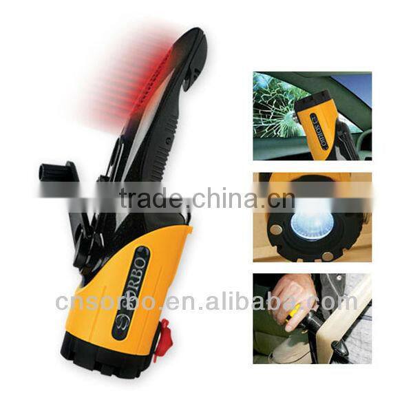 2016 Rechargeable Car Hammer with seat belt cutter for Emergency
