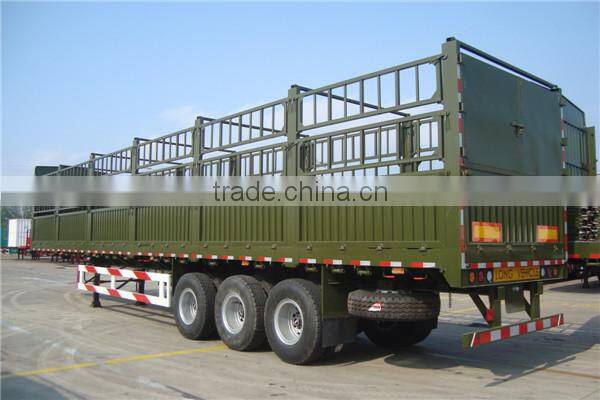 CIMC Tri Axle Stake Body Semi-Trailer With Curtainsider
