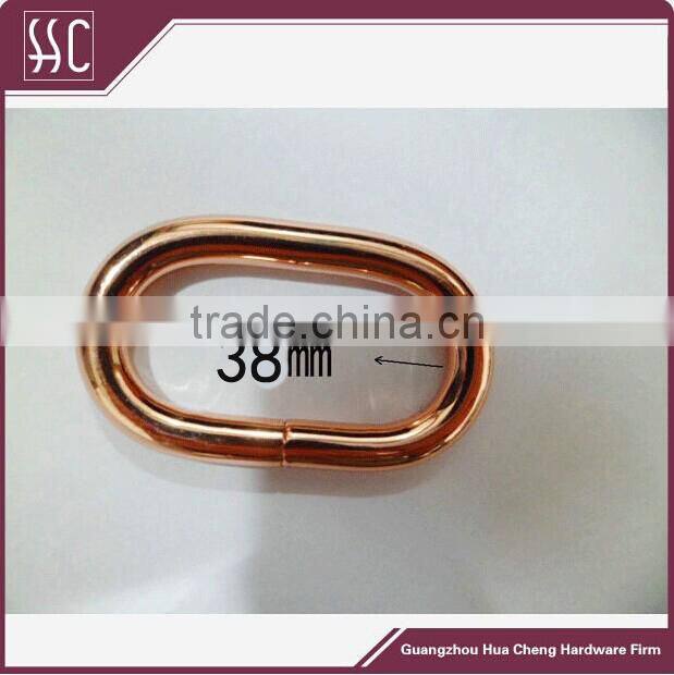 Alloy oval rose gold ring buckle ,oval ring belt buckle,bag buckles