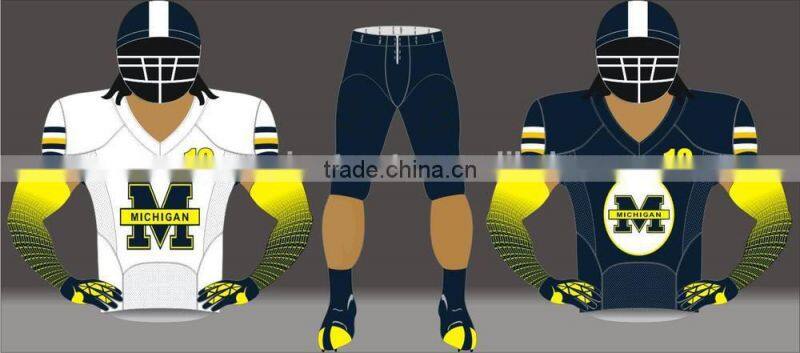 Plain Custom American Football Uniforms/ High Quality Football Uniforms/ Sublimated Football Uniforms